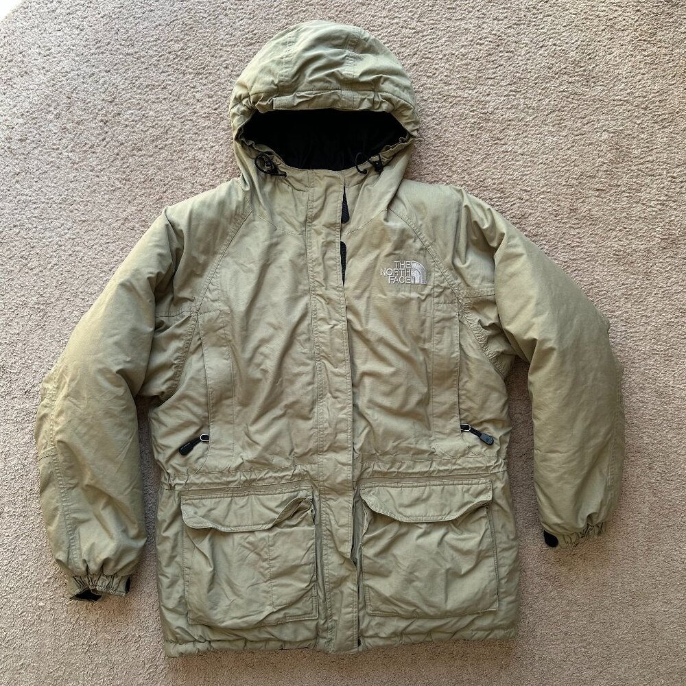 The North Face Khaki Hooded coat
